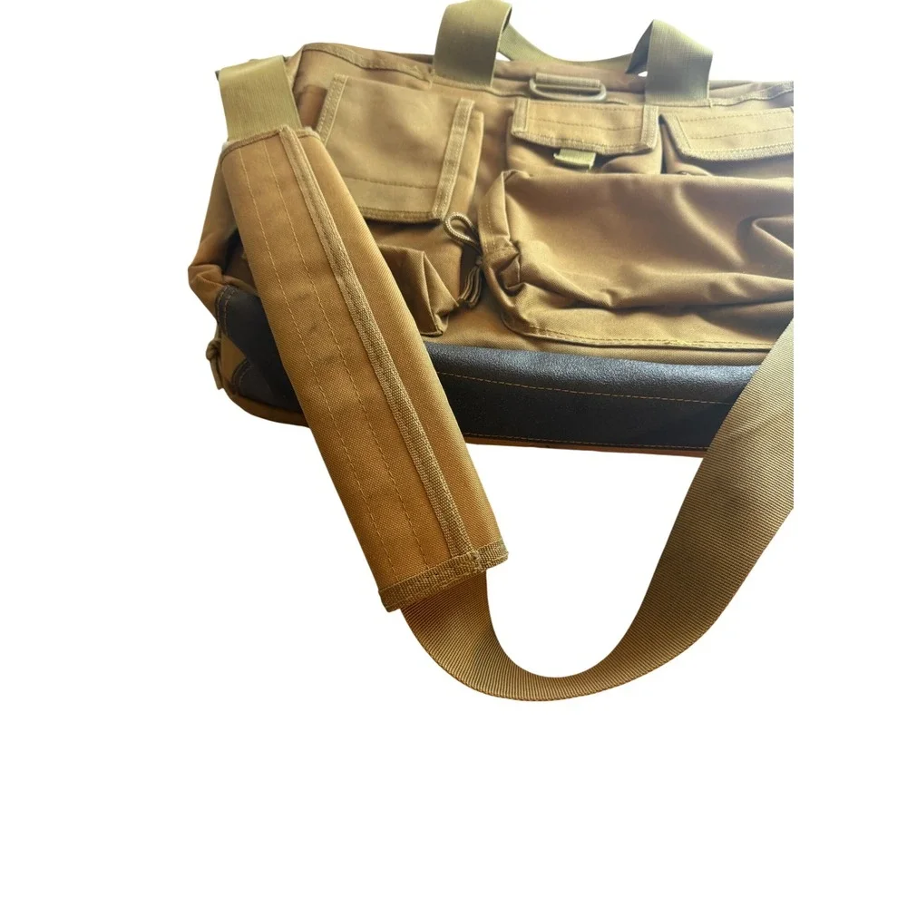 Coyote‎ Brown Tactical Messenger Bag Multi Pocket Utility Laptop Case Work Bag